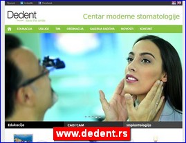 Ordinacije, lekari, bolnice, banje, Srbija, www.dedent.rs