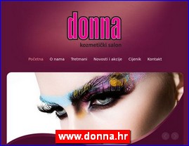 Frizeri, saloni lepote, kozmetiki saloni, www.donna.hr