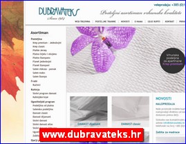 Posteljina, tekstil, www.dubravateks.hr