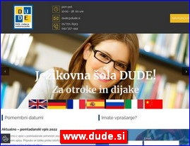 kole stranih jezika, www.dude.si