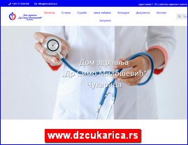Ordinacije, lekari, bolnice, banje, Srbija, www.dzcukarica.rs