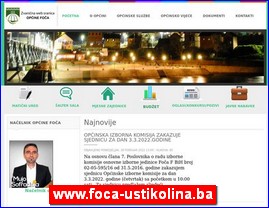 Gradovi, regije  , www.foca-ustikolina.ba