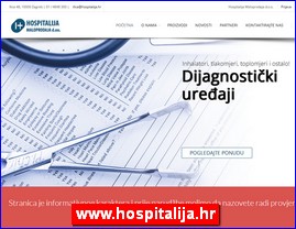 Medicinski aparati, ureaji, pomagala, medicinski materijal, oprema, www.hospitalija.hr