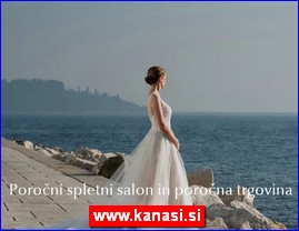 Poro�ne obleke, nakit, Poro�na trgovina Kanasi, UGGA, Dom�ale, Slovenija, www.kanasi.si