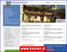 Gradovi, regije  , www.komen.si