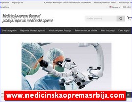 Medicinski aparati, ureaji, pomagala, medicinski materijal, oprema, www.medicinskaopremasrbija.com