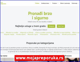 Firme sa preporukom, majstori sa preporukom, najbolji profesionalci, najbolje firme, ure�enje stana, tepih servisi, agencije za �i��enje, automobili, poslovanje, proslave, ure�enje dvori�ta, transport, gra�evinarstvo, nega i lepota, ku�ni ljubimci, tehnika, edukacija, zdravlje, odmor, putovanja, Moja preporuka, Srbija, www.mojapreporuka.rs
