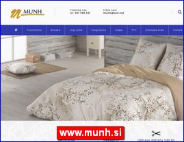 Posteljina, tekstil, www.munh.si