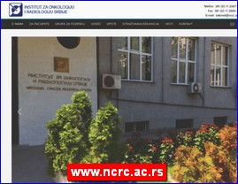 Ordinacije, lekari, bolnice, banje, Srbija, www.ncrc.ac.rs