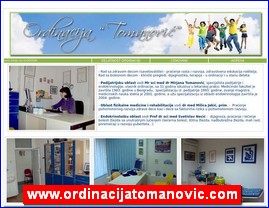 Ordinacije, lekari, bolnice, banje, Srbija, www.ordinacijatomanovic.com