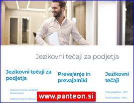 kole stranih jezika, www.panteon.si