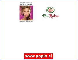 Frizeri, saloni lepote, kozmetiki saloni, www.popin.si