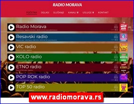 Radio stanice, www.radiomorava.rs