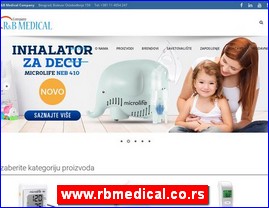 Medicinski aparati, ureaji, pomagala, medicinski materijal, oprema, www.rbmedical.co.rs