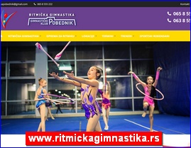 Sportski klubovi, atletika, atletski klubovi, gimnastika, gimnastički klubovi, aerobik, pilates, Yoga, www.ritmickagimnastika.rs