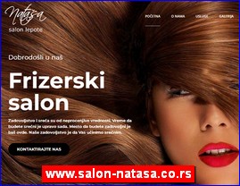 Frizeri, saloni lepote, kozmetiki saloni, www.salon-natasa.co.rs