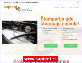 Grafiki dizajn, tampanje, tamparije, firmopisci, Srbija, www.sapient.rs