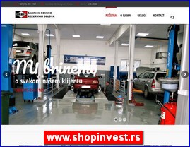 Automobili, servisi, delovi, Beograd, www.shopinvest.rs