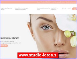 Frizeri, saloni lepote, kozmetiki saloni, www.studio-lotos.si